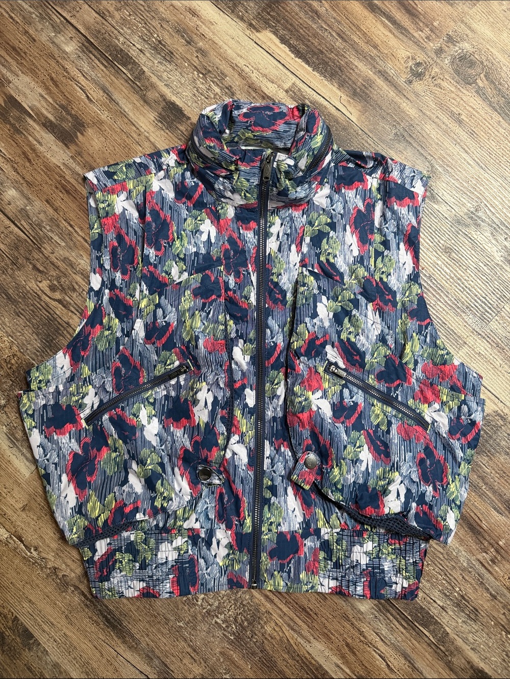 Free People Movement Off the Grid Printed Vest Size Small